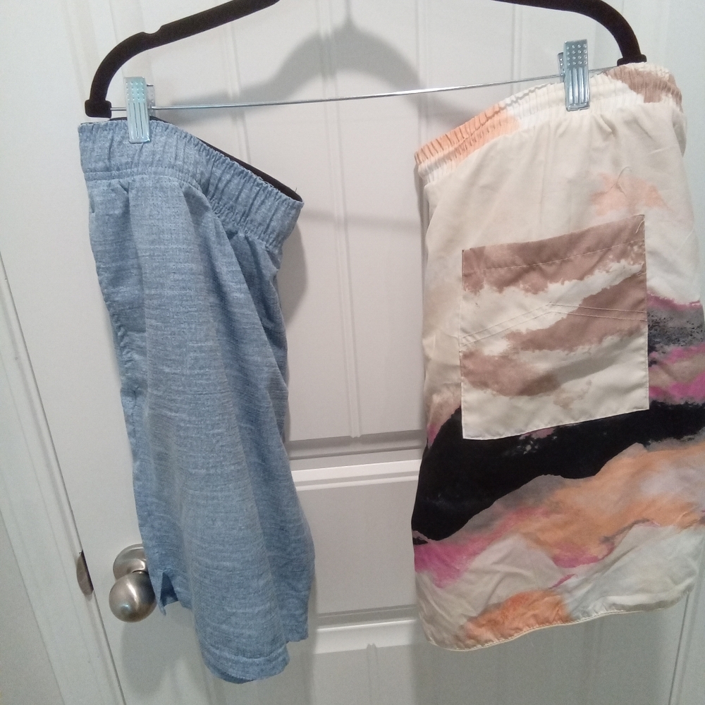 Shorts No Boundaries XL Abstract Print & Blue Zelos Flex Performance